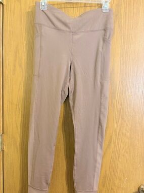 High-Waist Mauve-Taupe Active Leggings